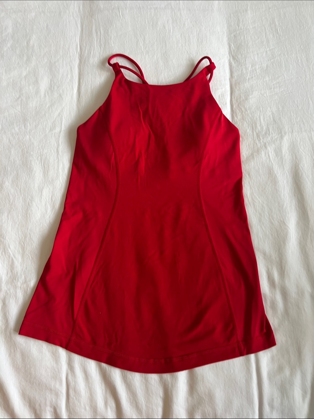 lululemon athletica Bright Red Double-Strap Tank
